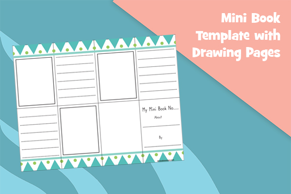 Mini Book Template with Drawing Pages